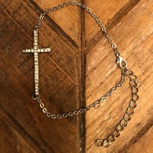 Crystal Cross Bracelet